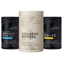 Sports Research® Multivitamins Pack - Hydrolyzed Type 1 & 3 Collagen Powder Protein, Wild Alaskan Pollock Omega-3 Fish Oil 1250mg & 5000 IU Vitamin D + 100mcg Mk7 Vitamin K