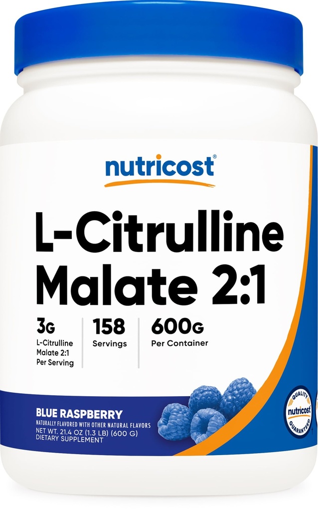 Nutricost L-citrulin malate 2:1 (600 Grams) (modra malina)