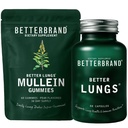 Betterbrand Better Lungs Health Pack - BetterLungs & Mullein Gummies - Popolna wellness paket dihal: BetterLungs & Mullein Gummies - 30 dnevna dobava
