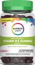 Mavrična svetloba Vitamin D Gumies, Visoka moč Vitamin D3 2.000IU Imunska zdravstvena podpora, pomaga podporo močne kosti & zob, Gluten brezplačno, Vegan, Berry, 120 Gummies