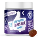 FlavCity Melatonin Sleep Gummies za odrasle, Luči ven Gummy - Žvečljiva podpora za spanje dodatek z rastlinsko-bazna GABA, Magnezij & Kamilica za globoko in mirno spanje, 30-dnevno oskrbo