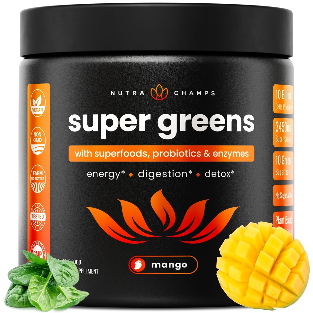 NutraChamps Super Greens Premium Superfood 