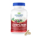 Ridgecrest Zelišča JetraClean, Zeliščna jetrna podpora dodatek, Blaženi osat, Dandelion, Detox, Čista podpora, Zdrava Bile (60 Caps, 30 Serv)