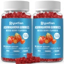 Ashwagandha Gumies za ženske in moške - Imunska podpora & Povečana energija - Ashwagandha dodatki za moške in ženske - naravna jagodni okus (120 grof)