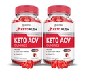 Upravičeni laboratoriji (2 paket Keto Rush Keto ACV Gummies Napredna Formula 1000MG Powder B12 Vegan Non GSO 120 Gummies