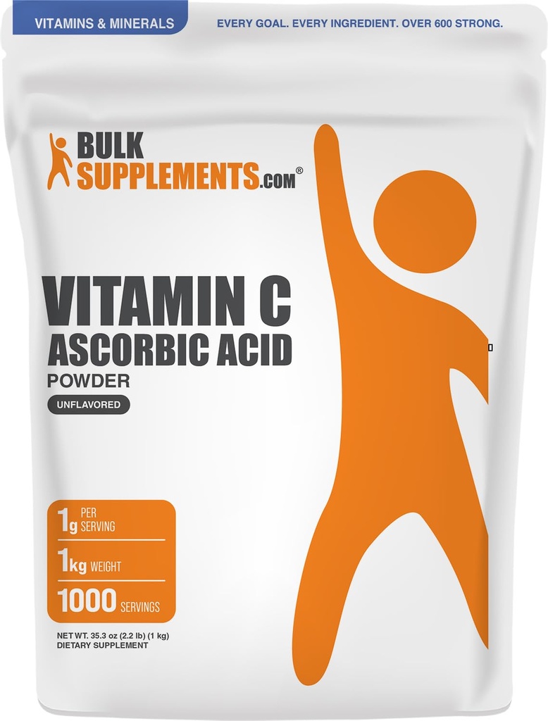 BulkSupplements.com Alfa Lipoic Acid Powder - ALA dodatek, Antioksidant dodatek - Gluten Free, 600mg na serviranje, 1kg (2,2 lbs) (Pack of 1)