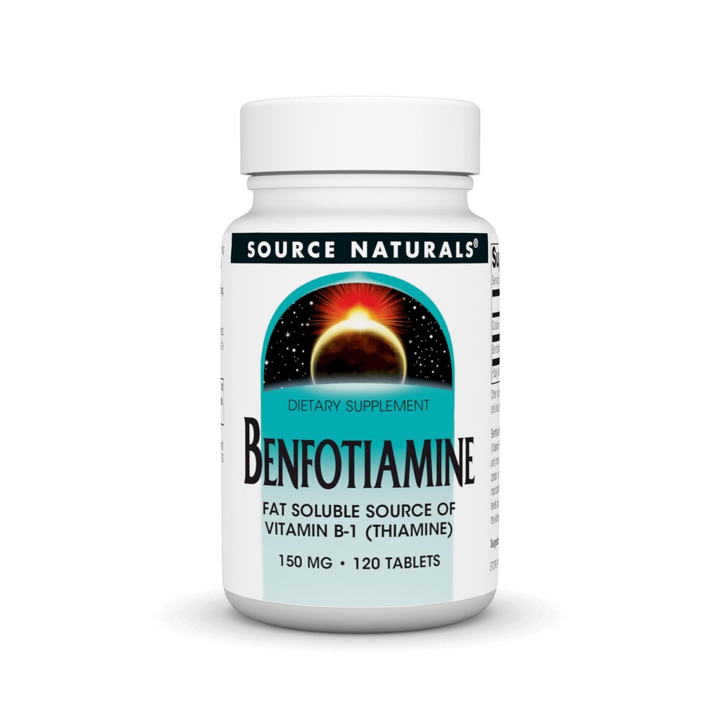 Vir Naravne Benfotiamin, Topen vir maščob vitamina B-1, 150 mg - 120 tablet