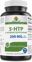 Brieofood 5-HTP 200 mg na serviranje - 240 kapsul - 5-Hidroksitriptofan za zdravo sprostitev - 3. partijski laboratorij Tested