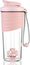 Shaker steklenica za mešanice beljakovin,24 oz,Protein Shaker steklenice s kroglico whisk, mešalnik steklenica, Beljakovinska steklenica, Prenosni Predworkout Whey Protein Drink Shaker pokal,Pink