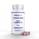 Metil-Life B12 Popolna profesionalna moč Aktivna B12 3 Mesece dobave. Žvečilke. 2,5 mg Metilkobalamin metil, 1,25 mg Hidroksokobalamin (Hidroksi) in 1,25 mg Adenosilkobalamin