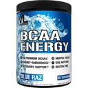 EVL BCAA-ji Aminokisline v prahu - BCAA Energija Pred vadbo Prašek za obnovo mišic Lean rast in vzdržljivost - Rehidracija post vadbe Recovery pijača z naravnim kofeinom - Blue Raz