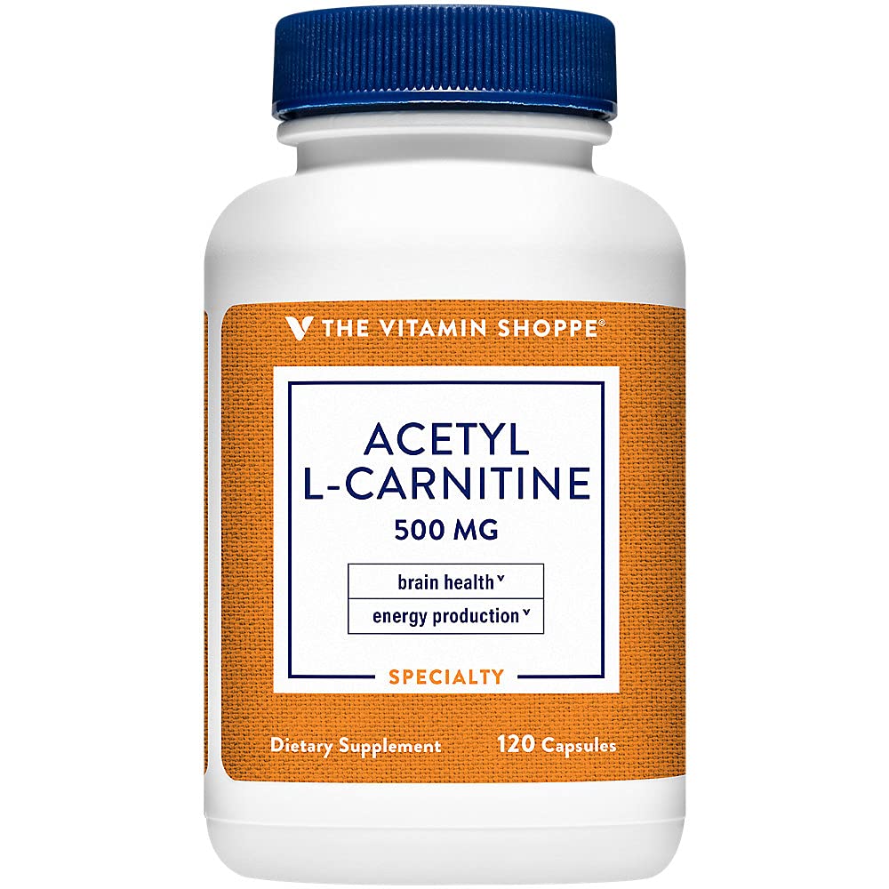 Acetil-L-Carnitine 500mg – Podpira zdravo delovanje možganov in spomina, spodbuja proizvodnjo energije – CarnipureTM ponuja najčistejšo obliko L-karnitina (120 kapsul) s strani The Vitamin Shoppe