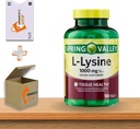L-Lysine 1000 mg tablete • Imunska podpora in zdravje kože • 100 jih šteje Spring Valley + Vena's Sticker (Pack of 1)