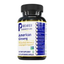 Premier Research Labs American Ginseng Supplement - American Ginseng Kapsule, Zeliščne ginseng Root tablete, North American Ginseng Herb Extract, Calming Energy Supplement - 60 Rastlinske kapsule