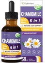 Kamilsko zelišče Ekstrakt kapljice, naravni mir zeliščni tinktura dodatek w/Passion flower, St. John's Wort, sivka, Reishi, & Echinacea za podporo sprostitve in imunske podpore. 2oz