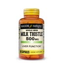 MASON NARAVNO mleko osat 500 mg - podpora zdravo delovanje jeter, čiščenje in razstrupljanje, zeliščni prehranski dodatek, 60 kapsul
