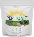 Napredni biohranili Pep Tonic v prahu Superživilska formula 50 Sadje, Zelenjava, Zelišča in Superživila - Vegan, Vegetarian - 9,84 OZ - 279 g