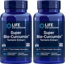 Life Extension Super Bio-Curcumin Turmeric Extract 400mg, 90 Veg Caps (paket po 2) - Vegetarijanska kapsula - Ne-GMO - zelo Absorbljiva