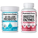 Izpit zdravnika - Optimal Gut Health Bundle: 60 milijard probiotiki + Prebavne encime za prebavne Comfort in imunske podpore