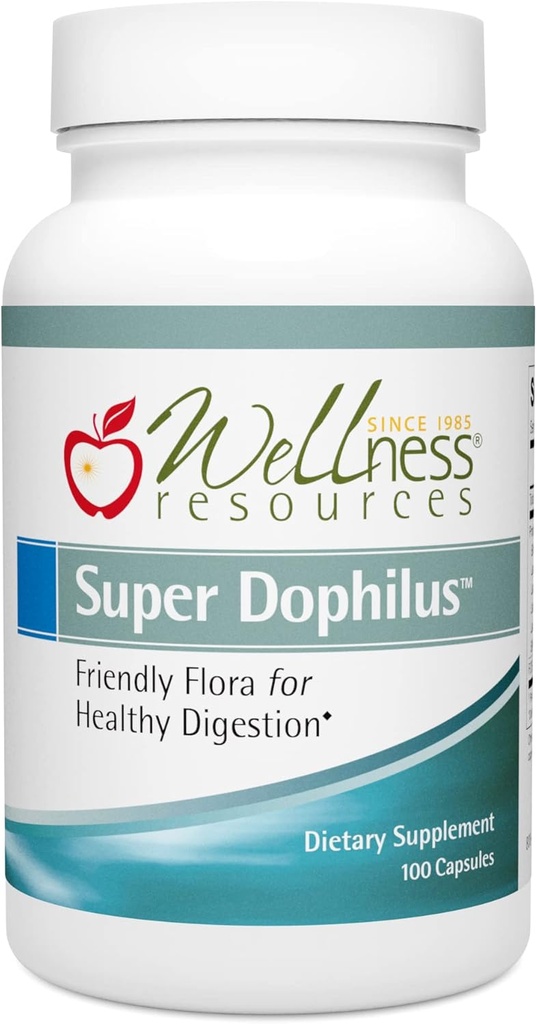Super Dophilus Probiotiki visoke jakosti + Prebiotični FOS – 6.8 Milijarda CFU, 6 Hardy sevi, kislinsko odpornih kapsul – 100 Kapsule – Prebavni in Gut Health Support – Soy & Dairy-free