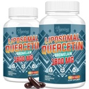 Liposomska Quercetin Phytosome, Quercetin z bromelainom, cinkom in vitaminom C, Bioaktivni fitosomski kompleks, 20X višja absorpcija - 120 Softgels