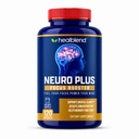 Heallblend Neuro Plus Focus Booster - Napredna podpora možganov dodatek z vitaminom B6, B12, Folat - Izboljšuje spomin, koncentracijo, mentalno jasnost in kognitivno funkcijo – 120 Kapsule