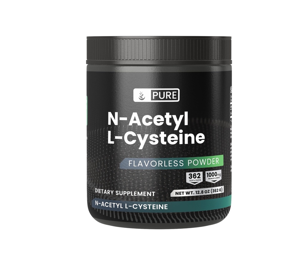 PURE POREKLA SESTAVINE NAC prašek, 12.8 oz, N-acetil L-cistein, aminokislina, vedno čista