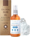 Čisti koloidni Silver Gel 40 PPM • 100% naravna in samo 3 sestavine • Optimalna tekstura in absorpcija (boljše kot kreme) • Amber steklo in ultrapraktična črpalka • Ebook vključena • Institut Kathros