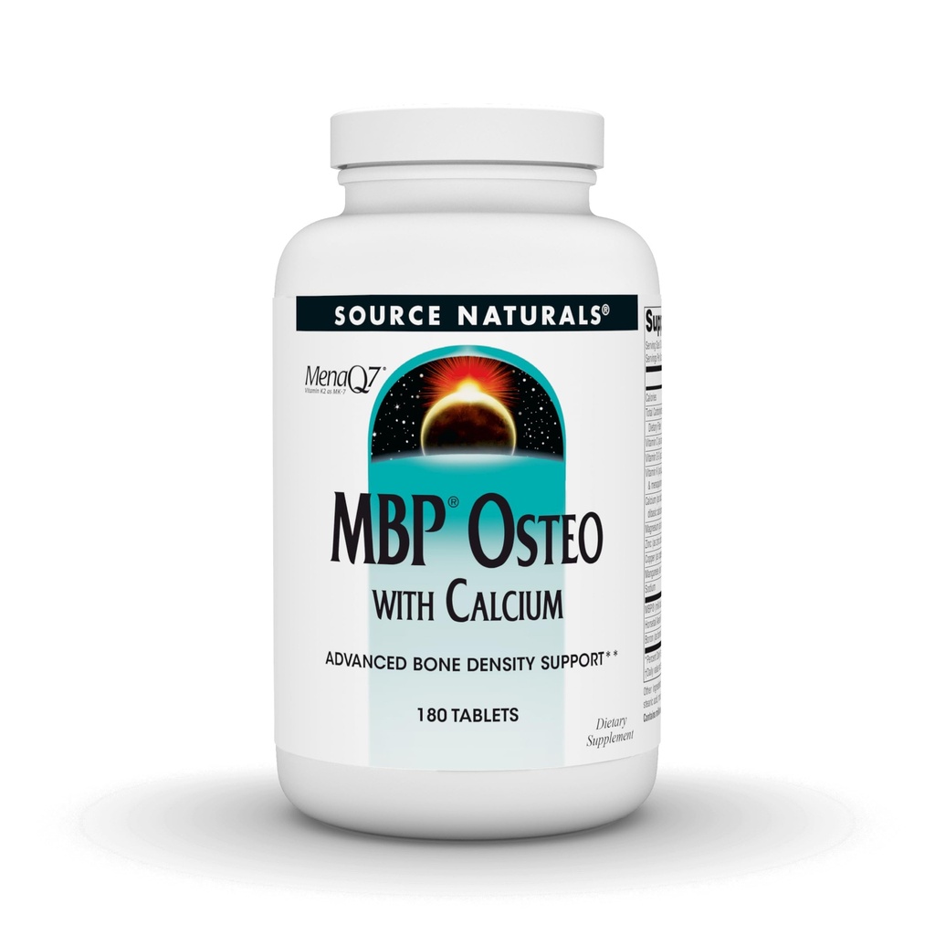 Vir Naturals MBP Osteo s kalcij, Napredna podpora gostoti kosti*, 180 tablet
