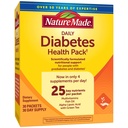 Nature Made Daily Diabetes Health Pack, prehranska dopolnila za prehransko podporo, 30 paketov, 30 dnevna dobava