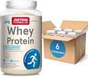 Jarrow Formulas Whey Protein with 18g proteinov, 3,8g BCAA in glutamin, prehranska dopolnila za mišično funkcijo in podporo za okrevanje, 32 oz Unflavored Powder, približno 38 dnevna dobava, 6 pakiranj