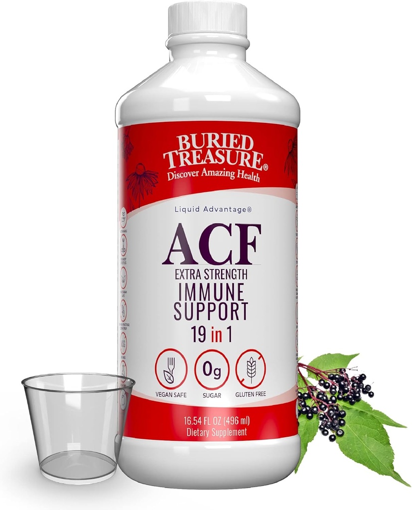 Zakopan zaklad ACF ekstra moč imunske podpore, 16oz. z dozo pokal, vitamini in zelišči, prehranska imuniteta dodatek
