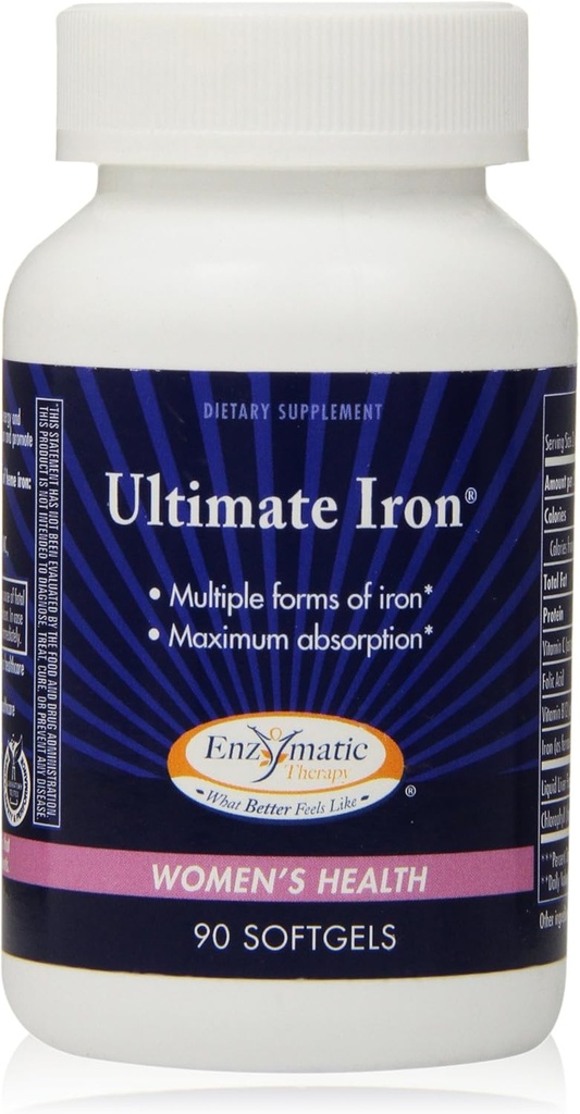 Encimska terapija Ultimate Iron Softgels, 90 Štetje
