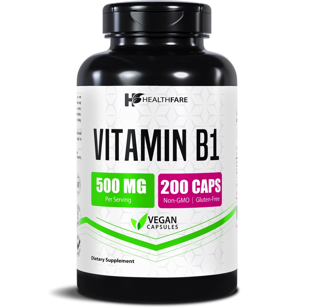 Healthfare Vitamin B1 (Thiamin) 500mg 