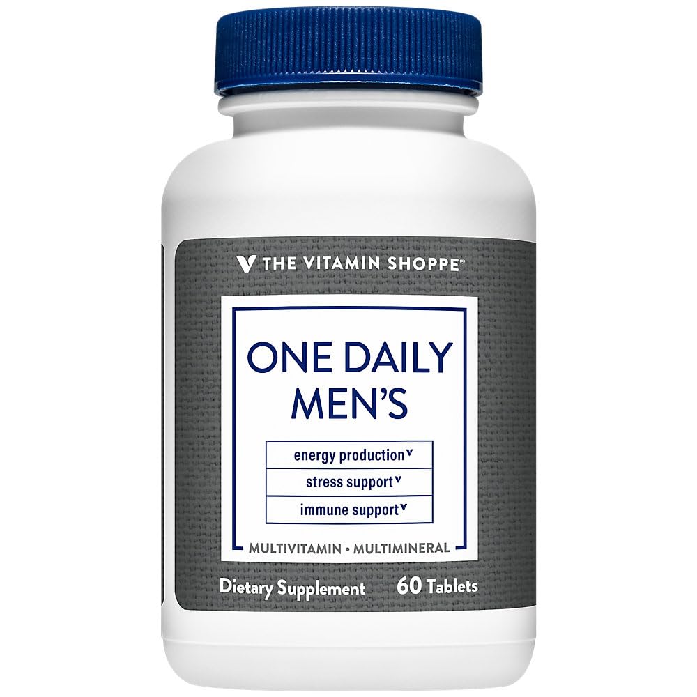 Vitaminska trgovina En dnevni moški multivitamin - energijska in antioksidantna mešanica, dnevni multi-Mineralni dodatek za optimalno zdravje moških, Gluten & Dairy Free (60 tablet)