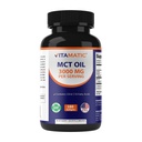 Vitamatska MCT Olje 3000 mg na serviranje - 180 softgels - iz kokosovega olja - vsebuje 55% kaprilne kisline C8 in 40% kaprinske kisline C10