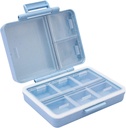 Travel tablet Organizer Case Pocket Container, 9 Kompartments Dnevne tablete Primer za vitamin / Ribje olje / Dobavitelji Imetnik Container Blue