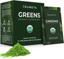 Zeleni puder potovalni paketi - 14 Servisi za spomin, Prebava I Najboljši okus Super zeleni Powder z organskim Spirulina, Goji, Pesa, Granatna I Vegan, Non-GMO