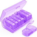 AUVON XL Tedenski tablete Organizator 2 krat na dan, AM PM tablete primera z enostrankarskim velikim odpiranjem za enostavno uporabo, tablete Box 7 dan Travel medicina Organizator za zdravila, vitamini, ribje olje, Dodatki