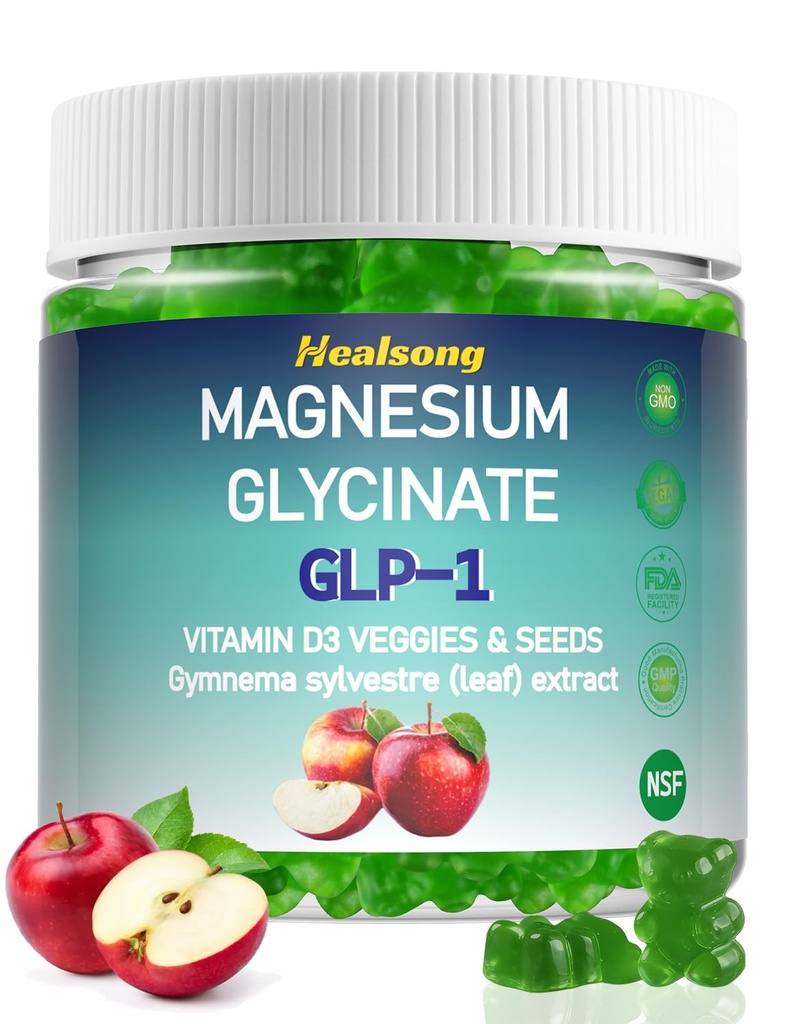 Magnezij Glycinate Gumies 400mg Dodatki z magnezijevega malata in Taurat 