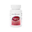 GeriCare Vitamin B-12 1000mcg High Potency Tablets, Premium Dietary Supplement for Boosting Energy, Supporting Brain Health, and Maintaining a Healthy Nervous System 130 Count (Pack of 1)