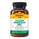 Država Life Calcium Magnezijev cink z vitaminom D3 in L-glutaminsko kislino, prehranska dopolnila za podporo kosti, Certified Gluten Free, 1000mg/500mg/25mg, 90 tablet