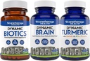 Stonehenge Health Dynamic Biotics Probiotic, Dynamic Brain, Dinamic Turmeric: Energija, sklepi, Digestion, Kognitivna podpora, Spomin, Fokus, in jasnost