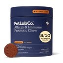PetLab Co. Alergy & Immune Daily Probiotics za pse. Podpira proizvodnjo kvasa, Sezonske alergije, Intermitentna srbenje, Gut & Digestive Health za velike pse - 30 Chews - pakiranje maj Vary