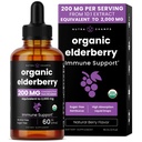 NutraChamps Black Elderberry Syrup, Potent 2000mg 10:1 Izvleček Sambucus Elderberry Antioksidant, kapljice Berry Flavor, Tekoči Elderberry Extract Sugar-free 2oz, Imunska podpora