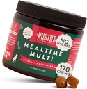 Premium Dog Multivitaminski dodatek (170 žveči) - Mealtime Multi - s CoQ10 - Probiotiki - Bučna - Imunska podpora - Spodbuja boljšo skupno mobilnost - Zdrava koža & Coat - Izdelano v ZDA
