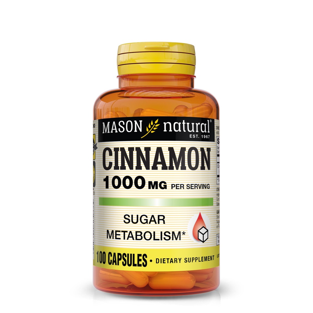 ZEMELJSKI Cinnamon, 1000 mg, 100 kapsul (paket po 3), prehranska dopolnila rastlinskega izvora