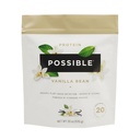 Protein Powder Vanilla Bean - 20g Vegana, na rastlinah osnovana beljakovinska mešanica - ne-GMO, ne-mlečni, gluten-free - 3,5g BCAA - 9 Esencialnih aminokislin - 15-dnevna zaloga - 1 vrečka, 15 servingov