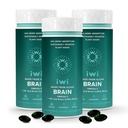iwi life Brain Omega-3, 180 Softgels (90 Servings), Vegan rastlinsko-bazen Algae Omega-3 z EPA + DHA, Focus, Memory and Mood Support Dietary Supplement, Krill & Fish Oil Alternative, Brez ribjega pookusa