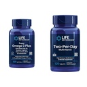 Life Extension Super Omega-3 Plus EPA/DHA ribje olje, Sezam Lignans in dva na dan visoke jakosti multi-vitamin in mineralni dodatek